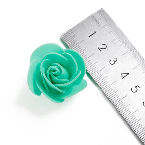 100pcs Artificial Foam Rose Flower Heads - Tiffany