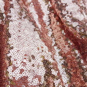 108 Inch Rose Gold Sequin Table Runner - Online Party Supplies