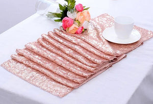 108 Inch Rose Gold Sequin Table Runner - Online Party Supplies