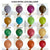 10" Retro Colour Latex Balloon 10 Pack - Multi Colours