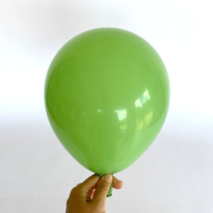 10" Retro Colour Latex Balloon 10 Pack - retro green