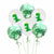 12" Green Baby T-rex Dinosaur Confetti Balloon Pack (10 Pieces) - Dino Themed Party Decorations