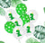 12" Green Baby T-Rex Dinosaur Polka Dot Balloon Pack (10 Pieces) - Dino Themed Party Decorations