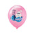 12" Happy Easter Bunny Rabbit Latex Balloon 10 Pack - pink