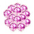12" Online Party Supplies Australia Hot pink Foil Confetti Latex Balloon Bouquet - 10 Pieces