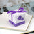 Love Heart Baby Shower Favour Box 10 Pack - Purple