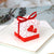 Love Heart Baby Shower Favour Box 10 Pack - Red