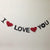 I Love You' Red Heart Valentine's Day Banner Bunting Party Decorations