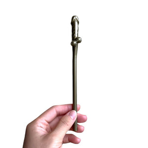 Combo Jumbo Gold & Rose Gold Penis Drinking Straw 11 Pack