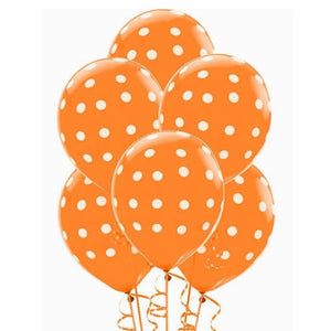 12" Online Party Supplies Red & Green Polka Dot Latex Balloon Bouquet (Pack of 10)