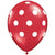 12" Online Party Supplies Red & Black Polka Dot Latex Balloon Bouquet (Pack of 10)