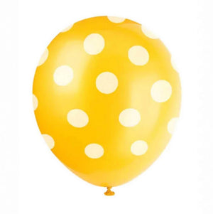 Online Party Supplies Australia 12" Orange Polka Dot Latex Party Balloon
