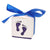 Baby Footprint Baby Shower Favour Box 10 Pack - Navy Blue