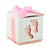 Baby Footprint Baby Shower Favour Box 10 Pack - Pink