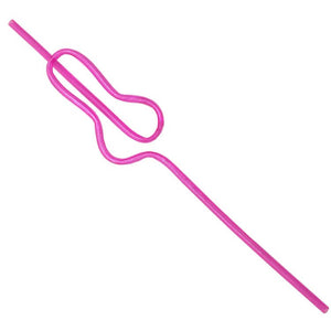 Pink Naugty Hen Party Swirly Penis & Bride Straws 11 Pack