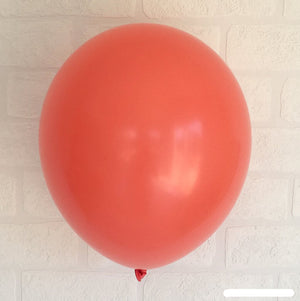 Online Party Supplies 12 inch 3.2g thickened coral colour latex balloon pack of 10