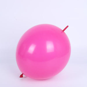 10-inch Linking Tail Latex Balloons 10pk vintage pink