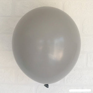 Online Party Supplies 12 inch 3.2g thickened grey colour latex balloon pack of 10