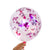 12" Hot Pink Heart Foil Confetti Latex Balloon 10 Pack