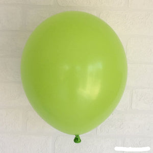 Online Party Supplies 12 inch 3.2g thickened lime colour latex balloon pack of 10