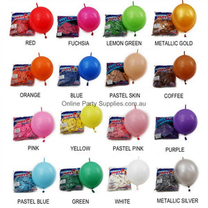 Online Party Supplies 12 Inch 2.8g Thickened Helium Quality Linking Balloons Colour Chart