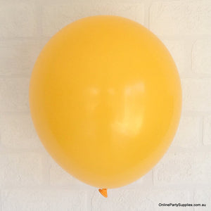 Online Party Supplies 12 inch 3.2g thickened mango colour latex balloon pack of 10