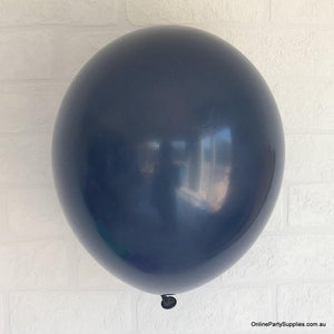 Online Party Supplies 12 inch 3.2g thickened midnight blue colour latex balloon pack of 10