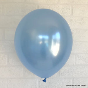 12 Inch Premium Quality Pearl Blue Latex Balloon Bouquet Pack of 10