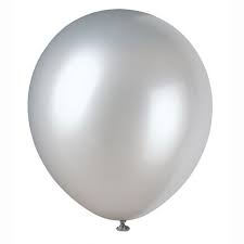 12 Inch Premium Quality Pearl Grey Latex Balloon Bouquet Pack of 10