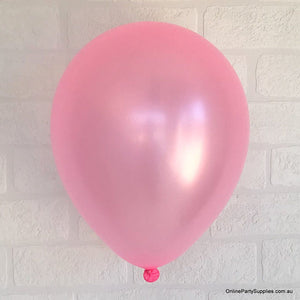 12 Inch Premium Quality Pearl Pink Latex Balloon Bouquet Pack of 10