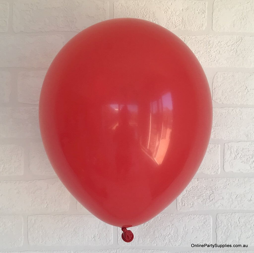 12" Pearl Red Latex Party Balloon Bouquet (10 pieces)