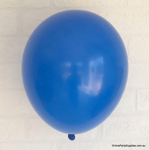 Online Party Supplies 12 inch 3.2g thickened royal blue colour latex balloon pack of 10