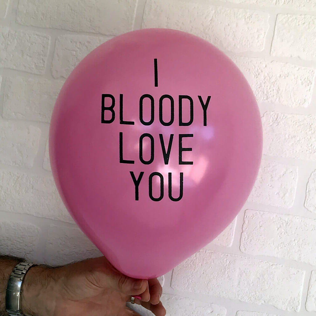 12" Online Party Supplies I Bloody Love You Adult Party Latex Balloon