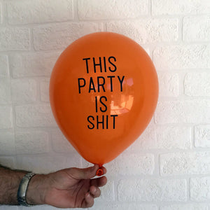 12" Online Party Supplies This Party Is Shit Bachelorette Party Latex Balloon