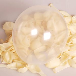 12" Transparent Clear Latex Party Balloon Bouquet - 10 Pieces for Wedding Bridal Shower Baby Shower Decorations