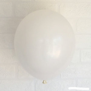 Online Party Supplies 12 inch 3.2g thickened white colour latex balloon pack of 10