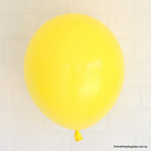 Online Party Supplies 12 inch 3.2g thickened yellow colour latex balloon pack of 10