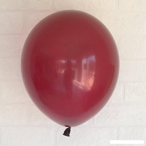 Online Party Supplies 12 inch 3.2g thickened burgundy colour latex balloon pack of 10