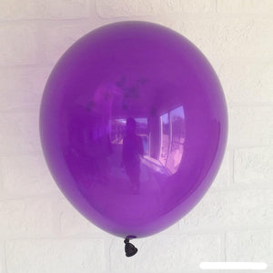 Online Party Supplies 12 inch 3.2g thickened dark purple colour latex balloon pack of 10