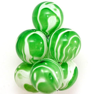 12 green Marble Agate Latex Balloon 10 Pack