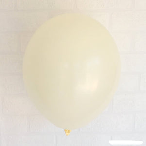 Online Party Supplies 12 inch 3.2g thickened ivory beige cream nude colour latex balloon pack of 10