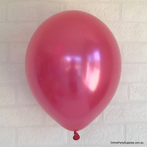 12 Inch Premium Quality Pearl hot pink Latex Balloon Bouquet Pack of 10