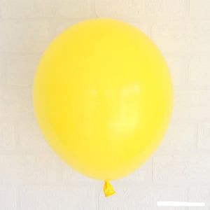 Online Party Supplies 12 inch 3.2g thickened yellow colour latex balloon pack of 10