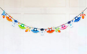 Online Party Supplies 2m Astronaut Outer Space UFO Party Paper Banner