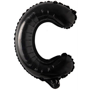 16 inch black alphabet letter c Foil Balloon