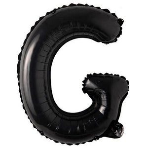 16 inch black alphabet letter g Foil Balloon
