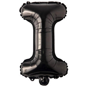 16 inch black alphabet letter i Foil Balloon