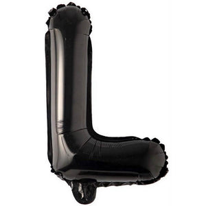16 inch black alphabet letter l Foil Balloon