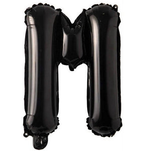 16 inch black alphabet letter m Foil Balloon