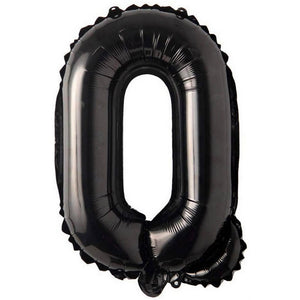16 inch black alphabet letter q Foil Balloon